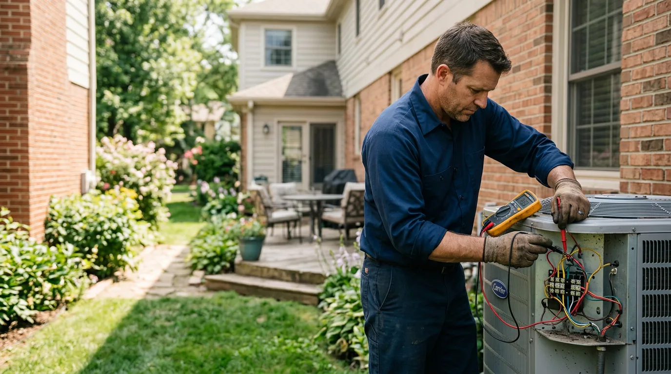HVAC technician working near Dundee, IA